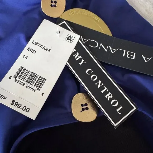 La Blanca 30th Anniversary 80’s 2-Button One Piece Bathing Suit 14 - Picture 8 of 9